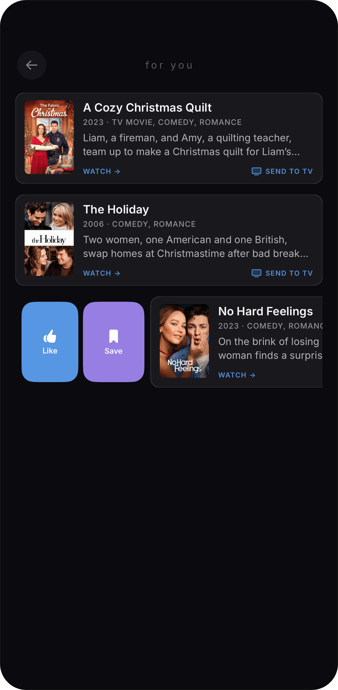 Arlo's picks for you, with where to watch